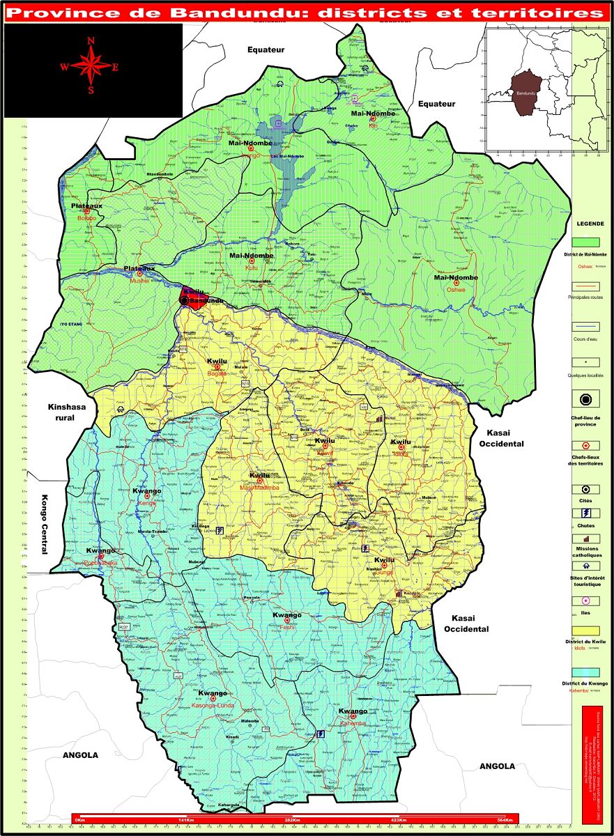 Carte Province du Bandundu