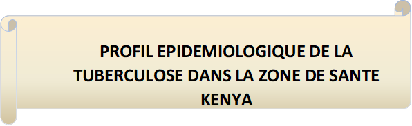 PROFIL EPIDEMIOLOGIQUE DE LA TUBERCULOSE DANS LA ZONE DE SANTE KENYA
                         

 - Description&nbsp;: 5 %