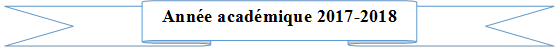 Année académique 2017-2018

